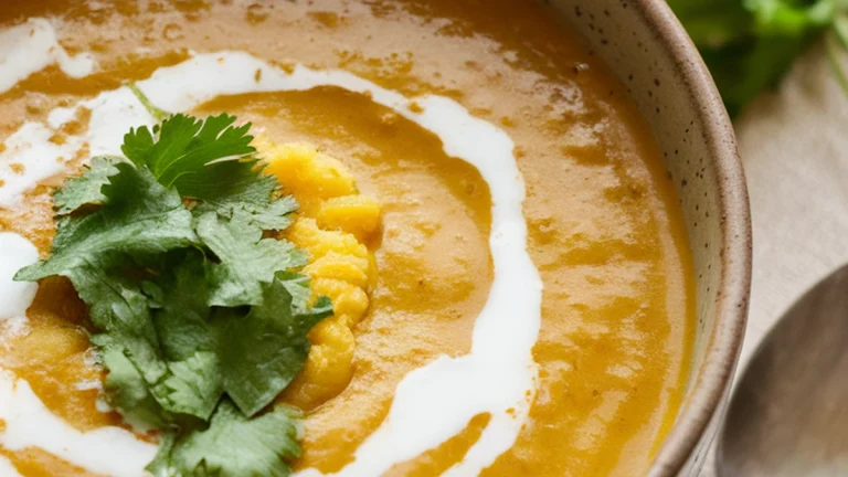 Curried Cauliflower Soup with Coconut Milk - Featured