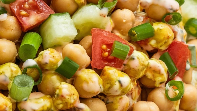 Curried Yogurt Chickpea Salad - Featured