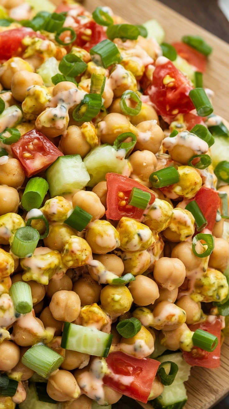 Curried Yogurt Chickpea Salad