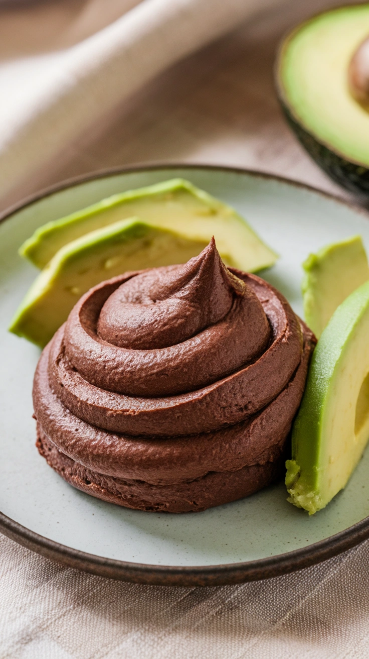 Dark Chocolate Avocado Mousse