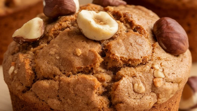 Espresso Hazelnut Spelt Muffins - Featured