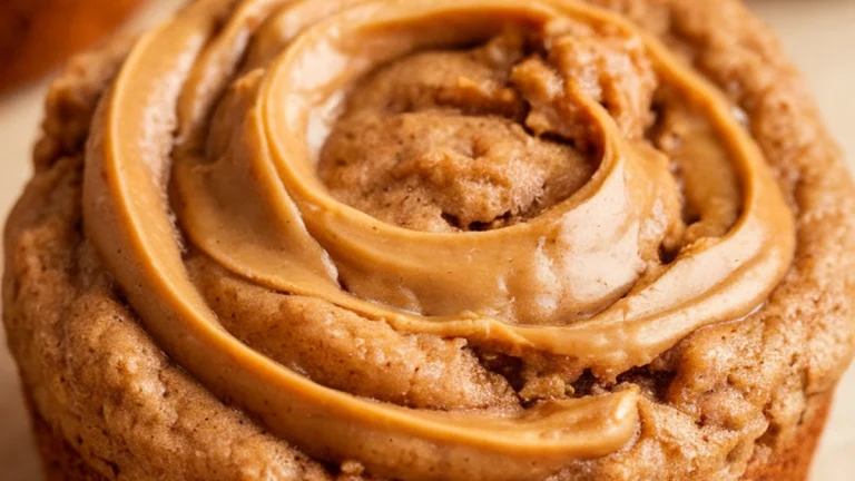 Flourless Peanut Butter Banana Muffins - Featured