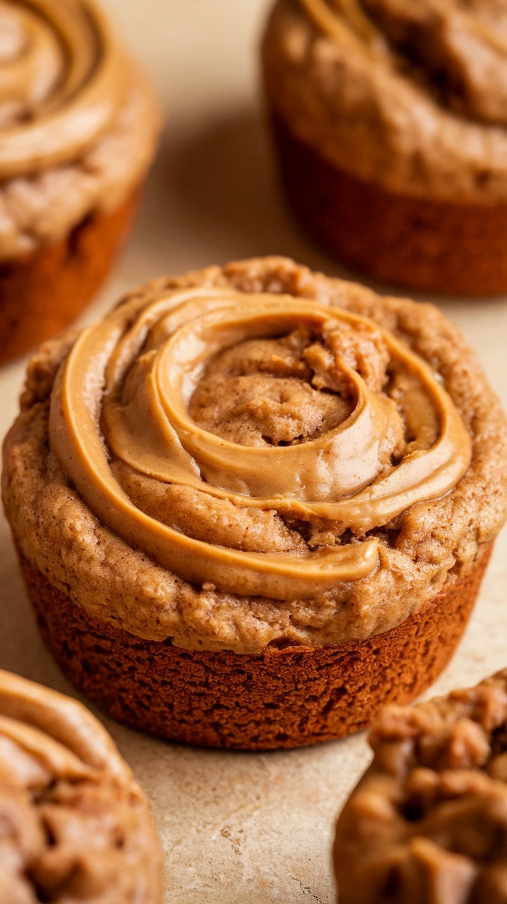 Flourless Peanut Butter Banana Muffins