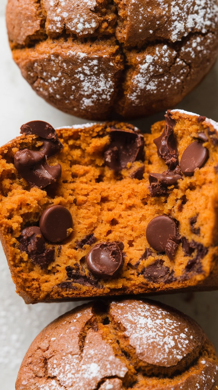 Flourless Sweet Potato Chocolate Muffins