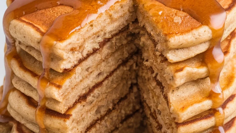 Fluffy Banana Oat Pancakes - Featured