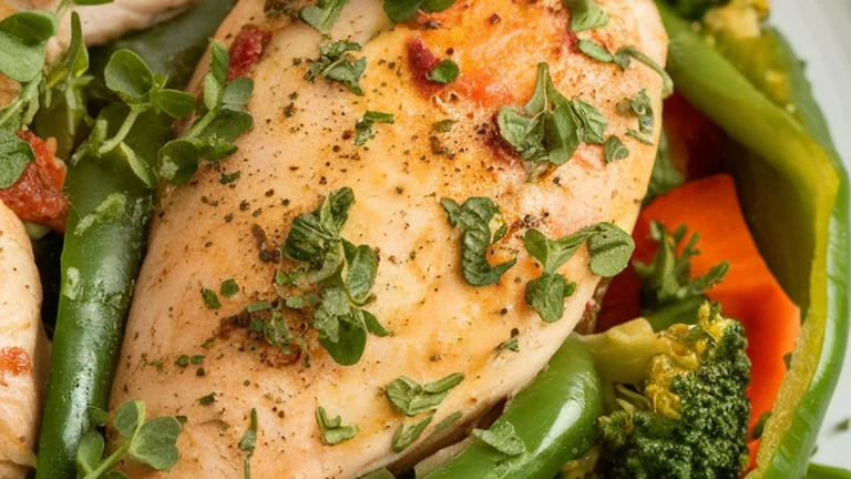 Garden Vegetable Chicken Primavera - Featured