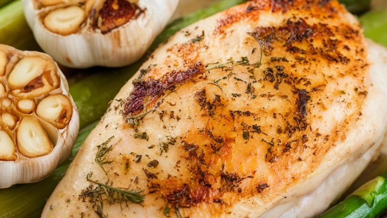 Garlic Asparagus Chicken Breast Foil Packets - Featured