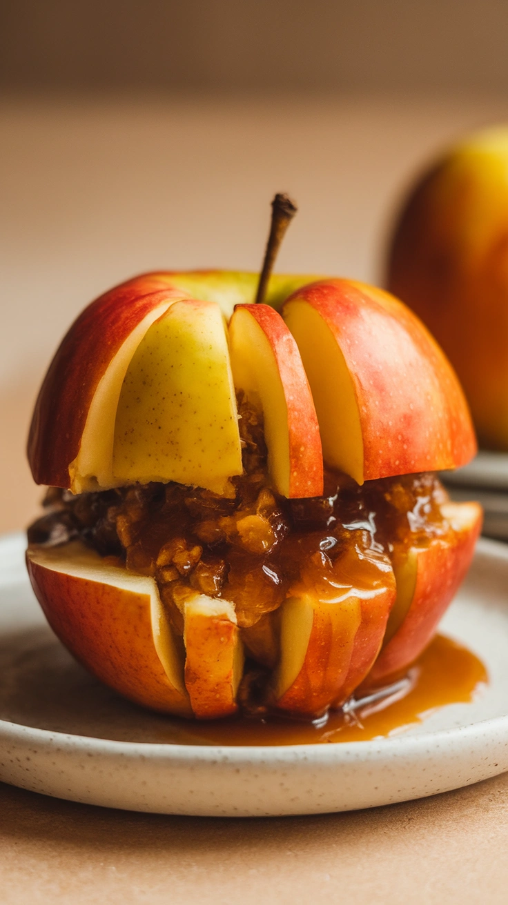 Ginger Molasses Baked Apples