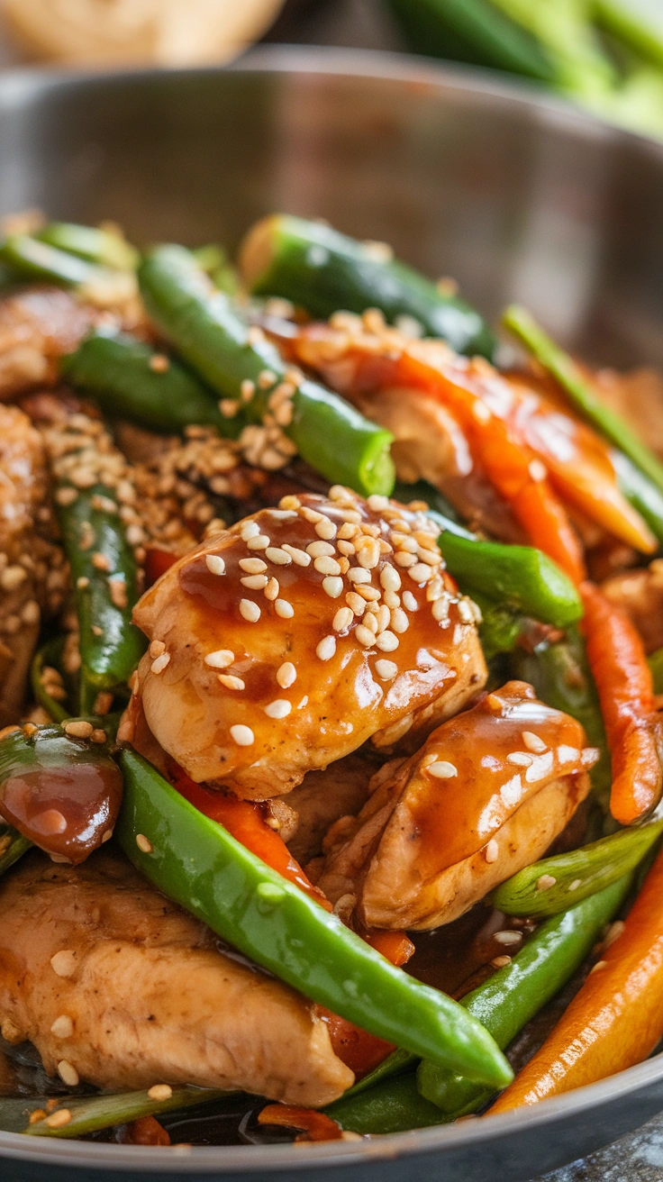 Ginger Sesame Chicken Stir-Fry