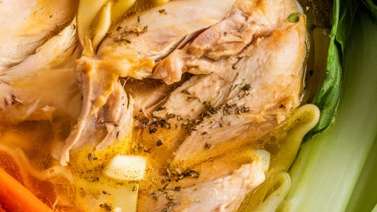 Golden Turmeric Chicken Noodle Soup - Featured