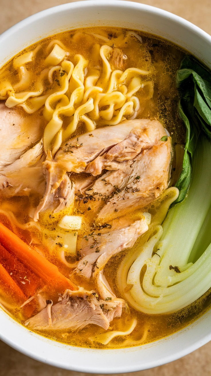 Golden Turmeric Chicken Noodle Soup
