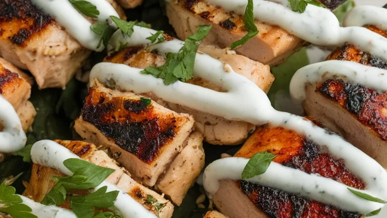 Greek Chicken Souvlaki Bento - Featured