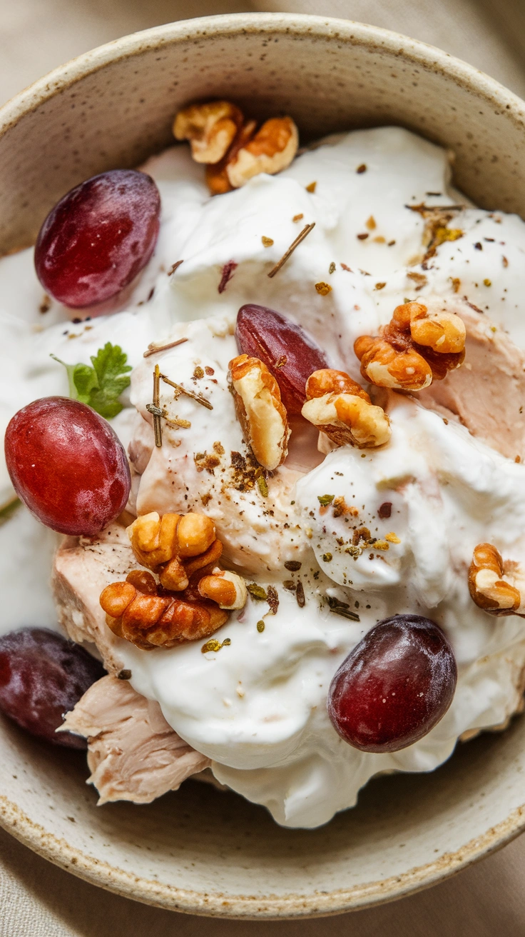 Greek Yogurt and Grape Chicken Salad