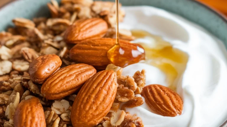 Greek Yogurt and Honey Nut Bowl - Featured
