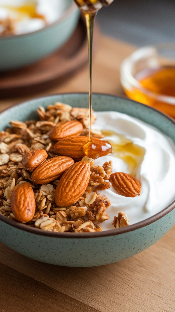 Greek Yogurt and Honey Nut Bowl