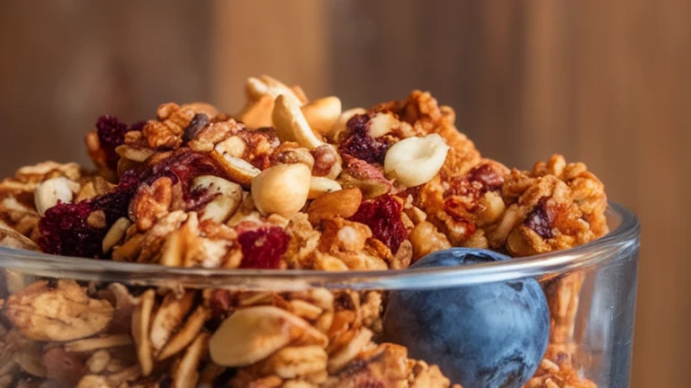 Greek Yogurt Parfait with Homemade Granola - Featured