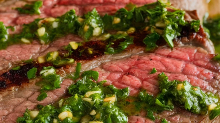 Grilled Flank Steak with Chimichurri