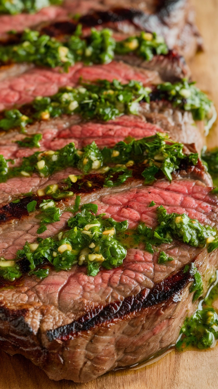 Grilled Flank Steak with Chimichurri