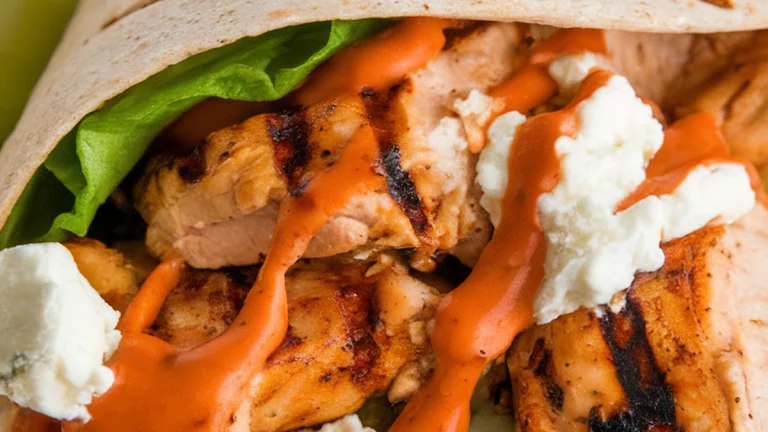 Healthy Buffalo Chicken Wrap - Featured
