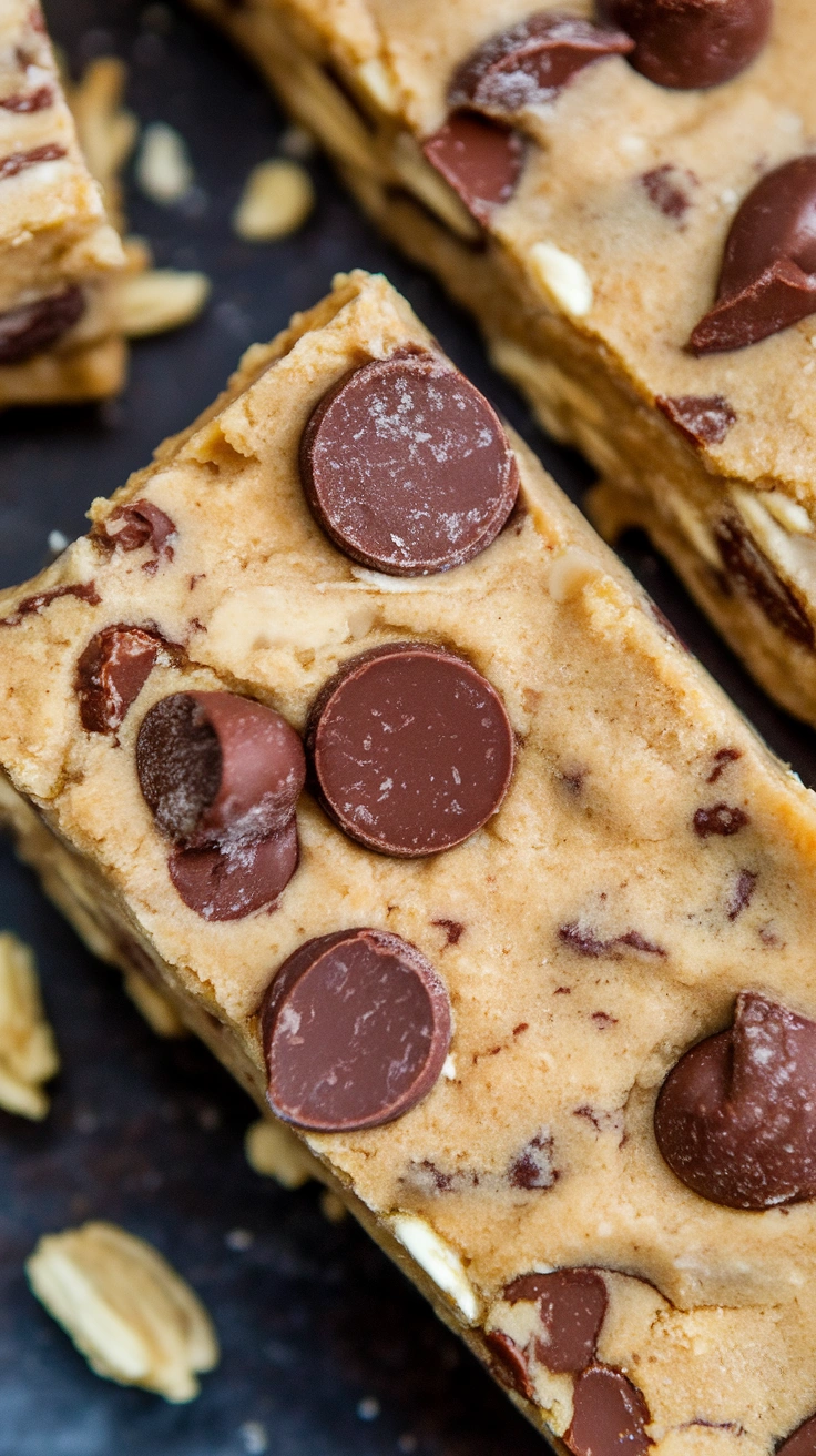 Healthy Cookie Dough Protein Bars