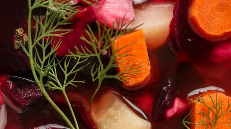 Hearty Vegetarian Borscht - Featured