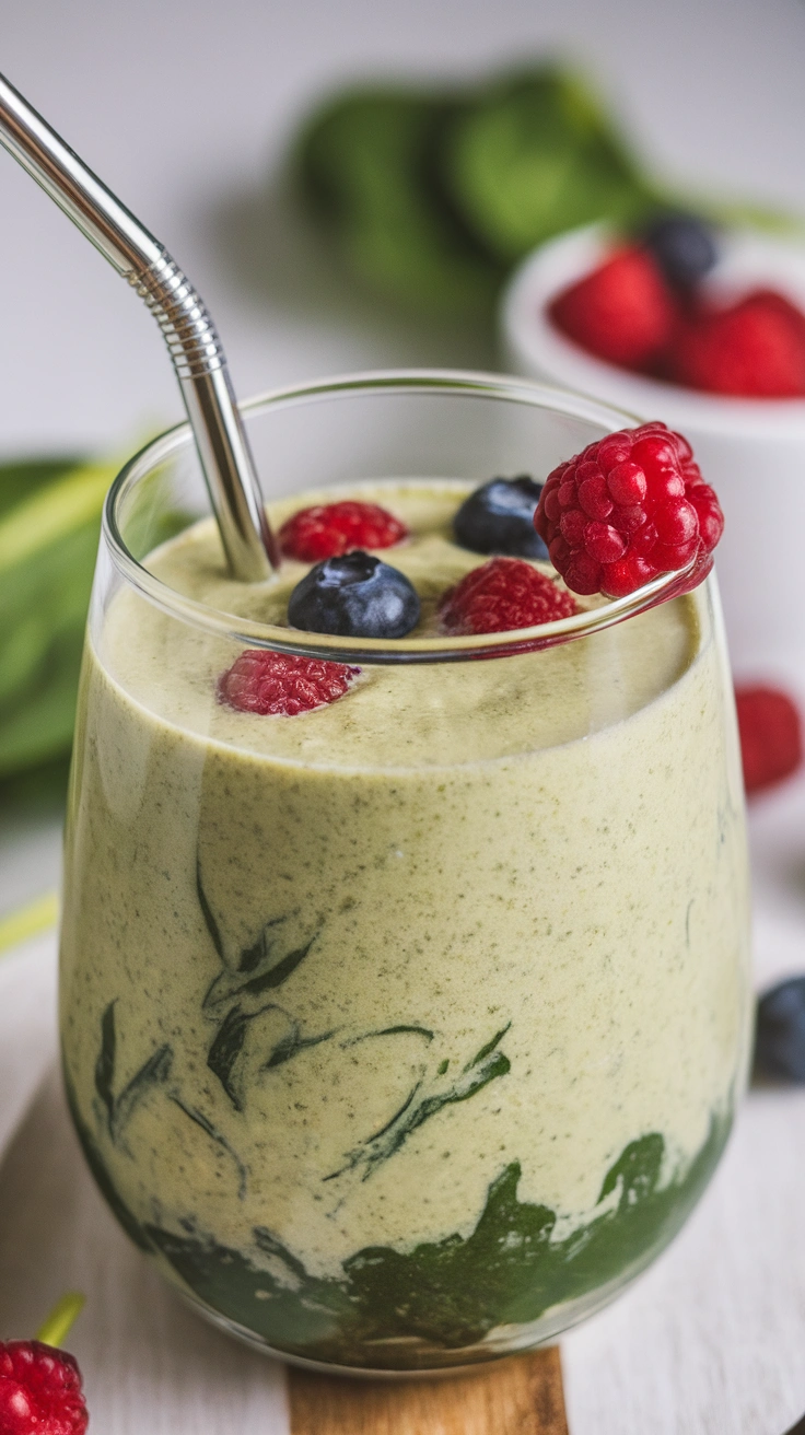 Hidden Spinach Berry Smoothie
