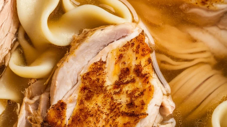 Homestyle Whole Wheat Chicken Noodle Soup - Featured