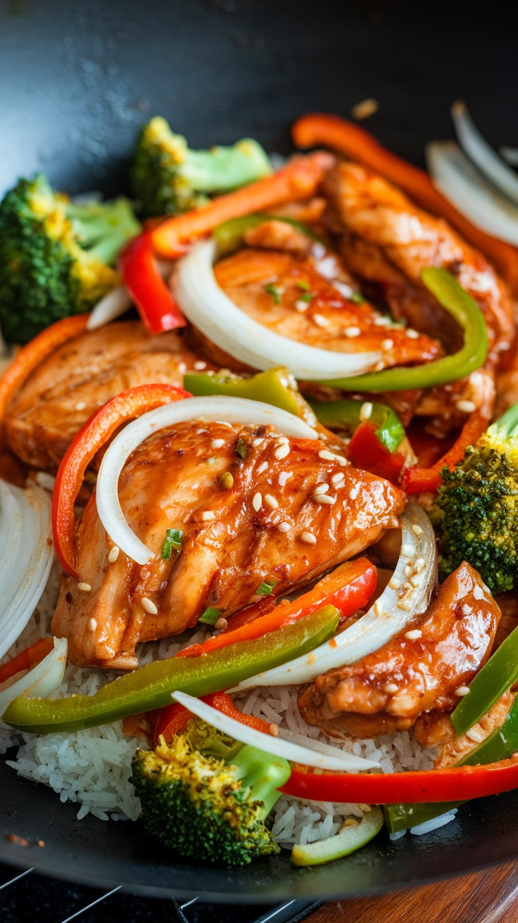 Honey Garlic Chicken Stir Fry