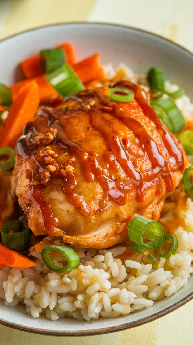 Honey Sriracha Chicken Bowls