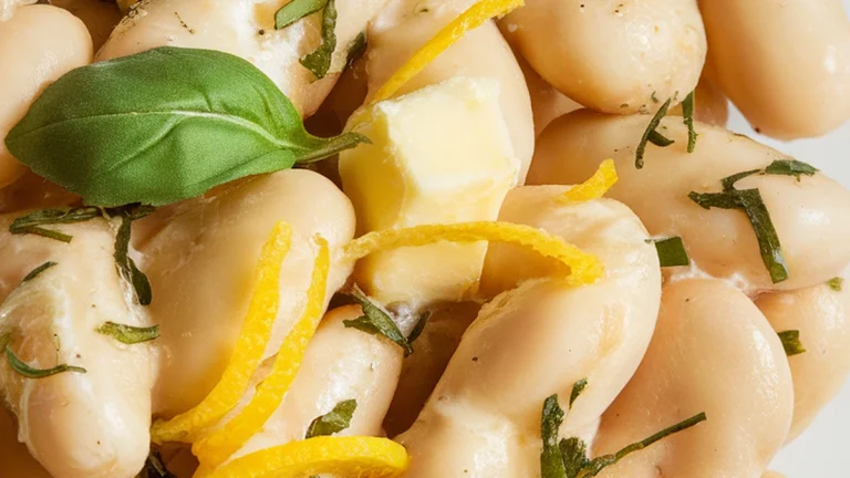 Lemon Basil Butter Beans - Featured