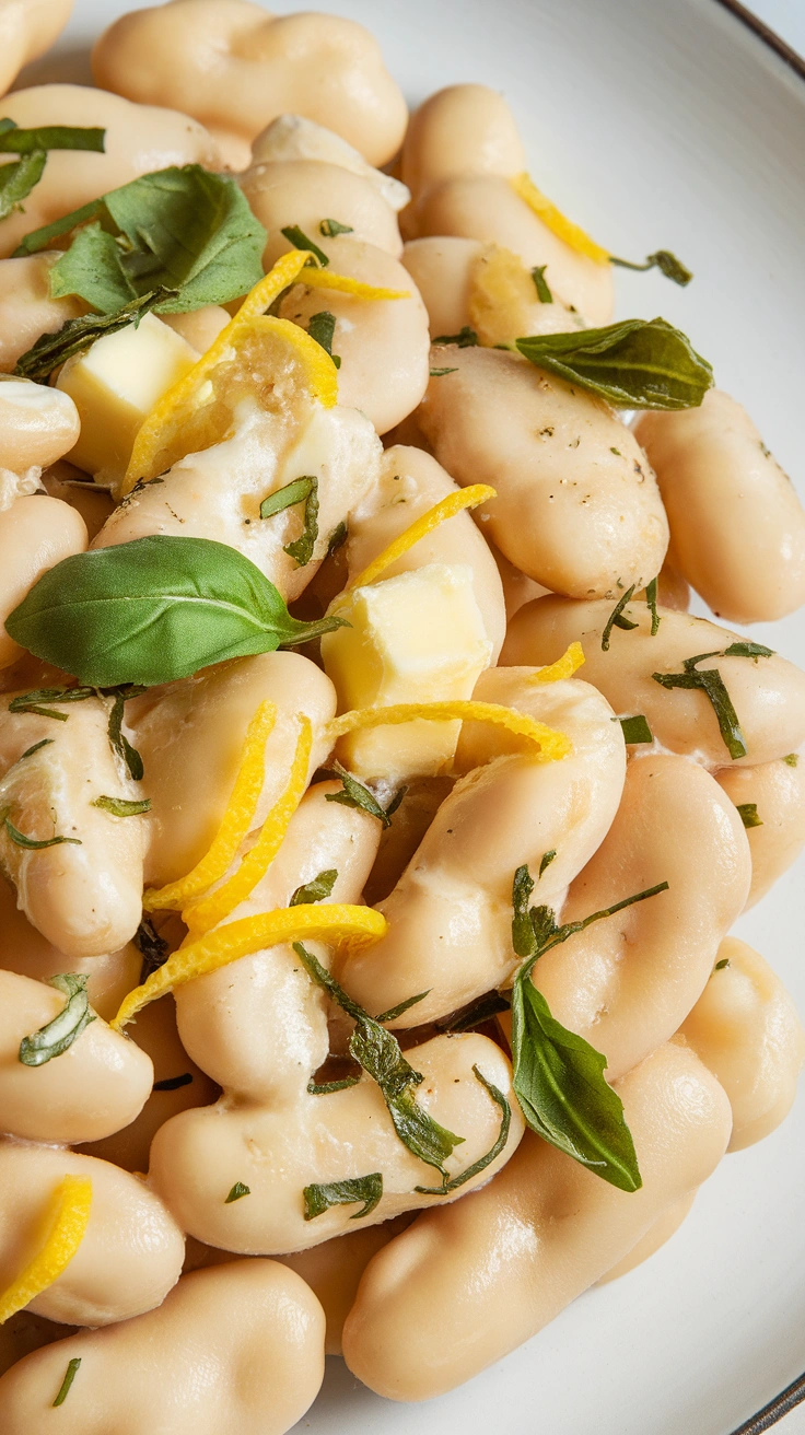 Lemon Basil Butter Beans
