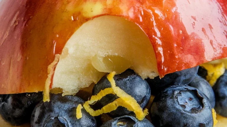 Lemon Blueberry Stuffed Baked Apples - Featured