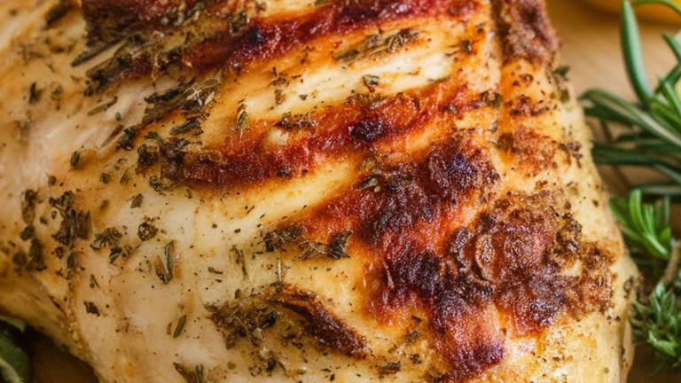 Lemon Garlic Herb Baked Chicken Breast - Featured
