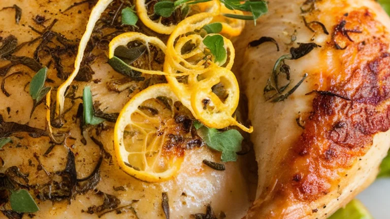 Lemon Herb Roasted Chicken with Asparagus - Featured