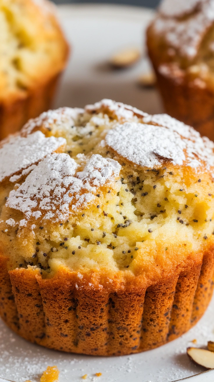 Lemon Poppy Seed Almond Flour Muffins