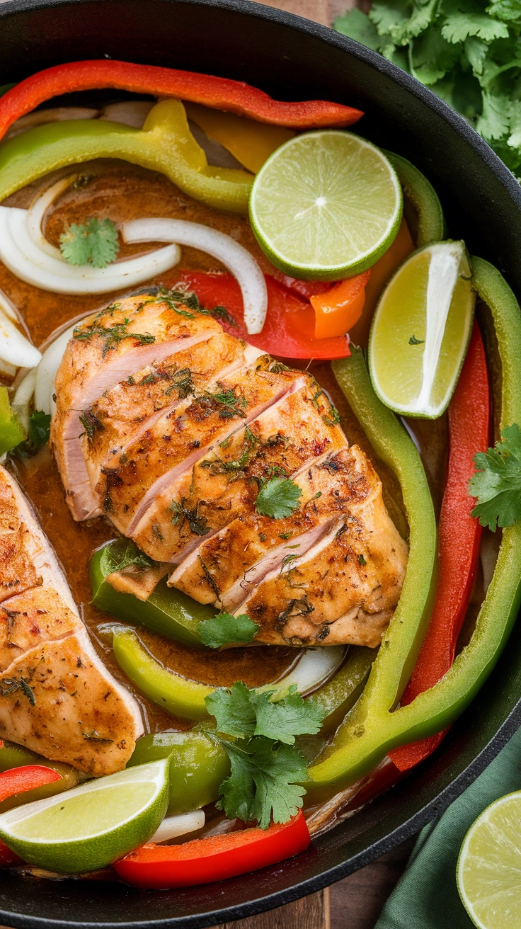 Lime Fajita Skillet Chicken Breast