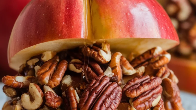 Maple Pecan Stuffed Baked Apples - Featured