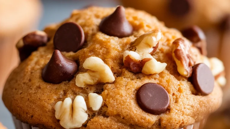 Maple Walnut Chocolate Chip Muffins - Featured