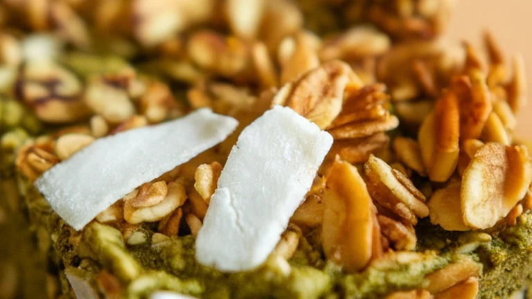 Matcha Coconut Granola Bars - Featured