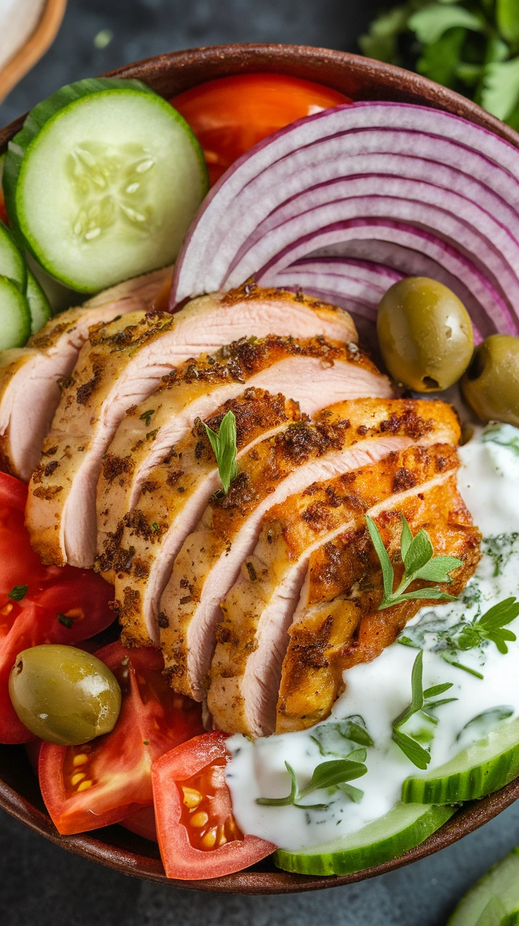 Mediterranean Chicken Shawarma Bowl