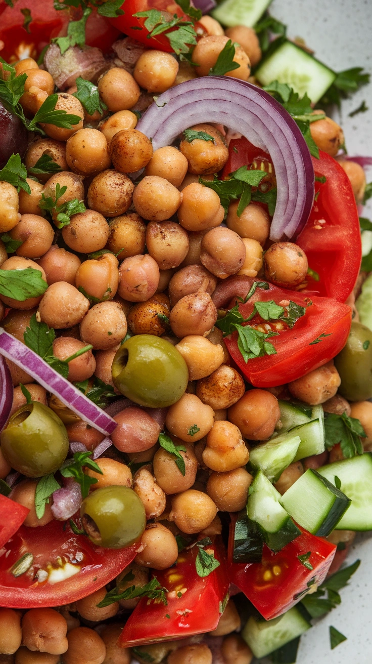 Mediterranean Chopped Chickpea Salad