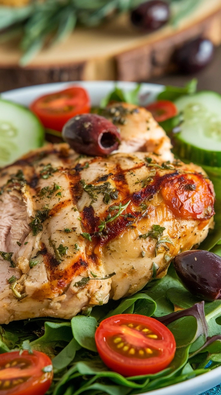 Mediterranean Grilled Chicken Salad