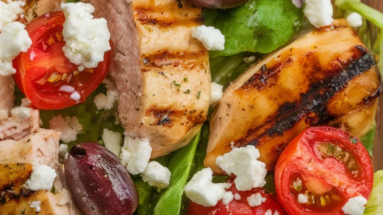 Mediterranean Grilled Chicken Salad - Featured