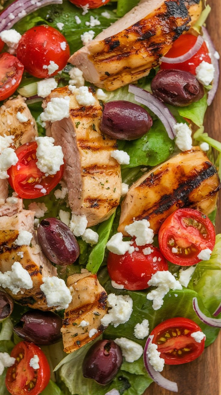 Mediterranean Grilled Chicken Salad