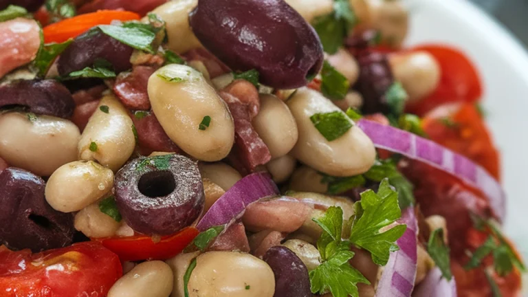Mediterranean Kidney Bean Salad - Featured
