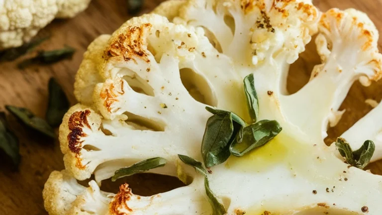Mediterranean Roasted Cauliflower Steaks - Featured