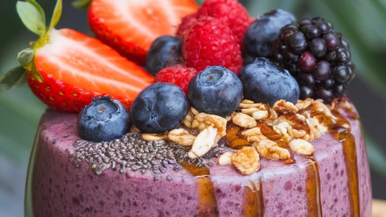 Mixed Berry Acai Bowl - Featured