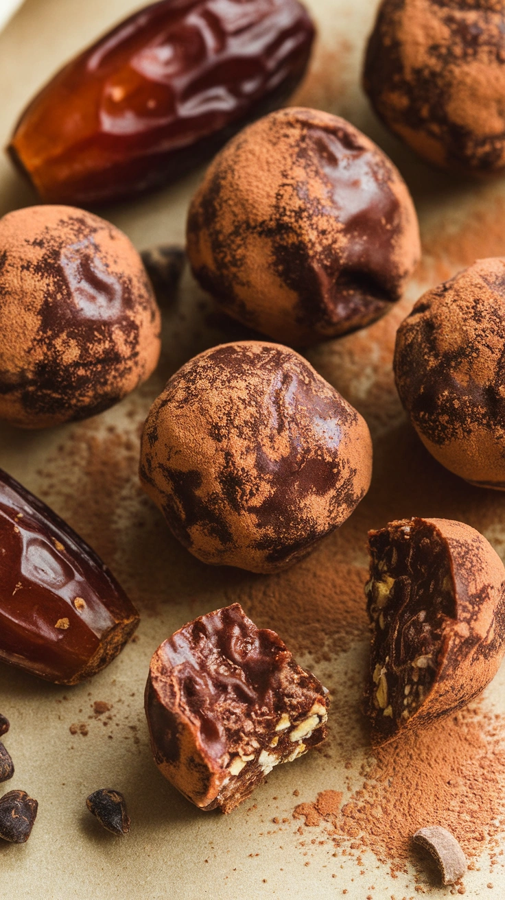 No-Bake Cacao and Date Energy Bites