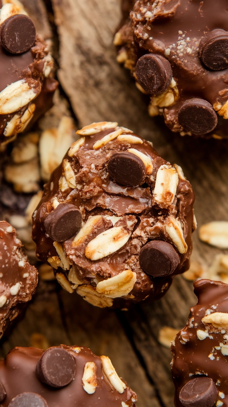 No-Bake Chocolate Oat Energy Bites