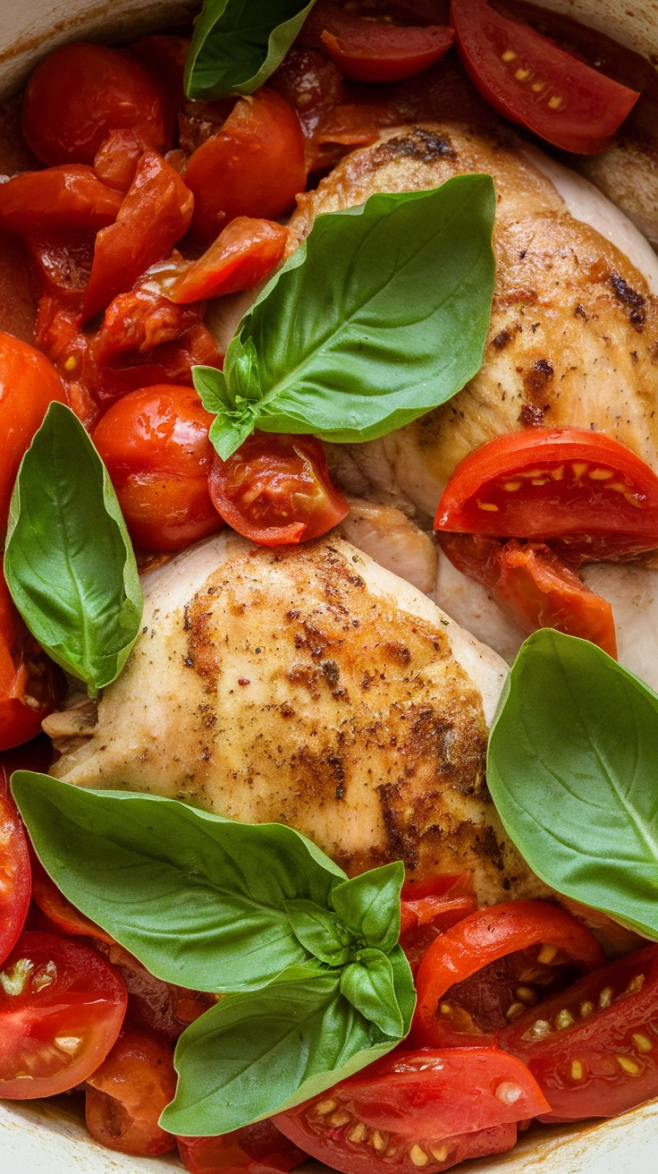 One-Pot Tomato Basil Chicken